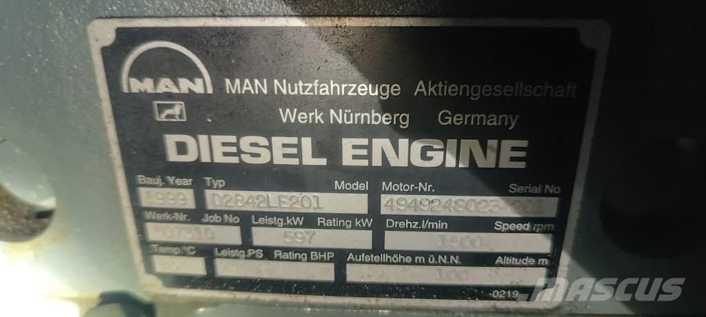 MAN D 2842 LE 201 Dizel generatori