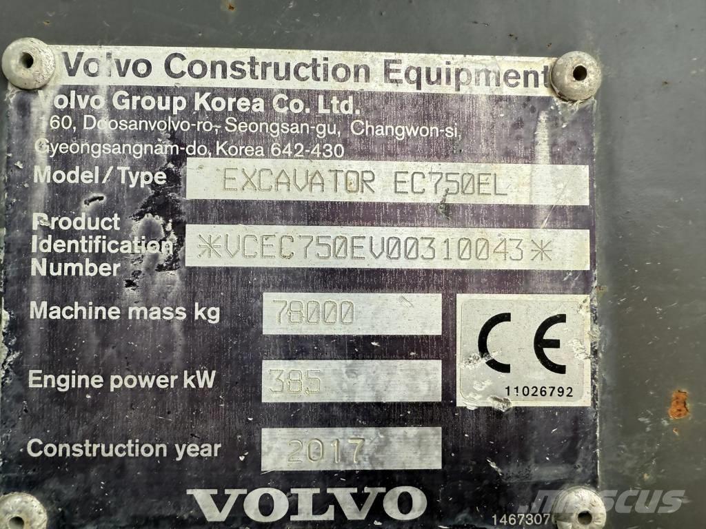 Volvo EC 750 EL Bageri guseničari