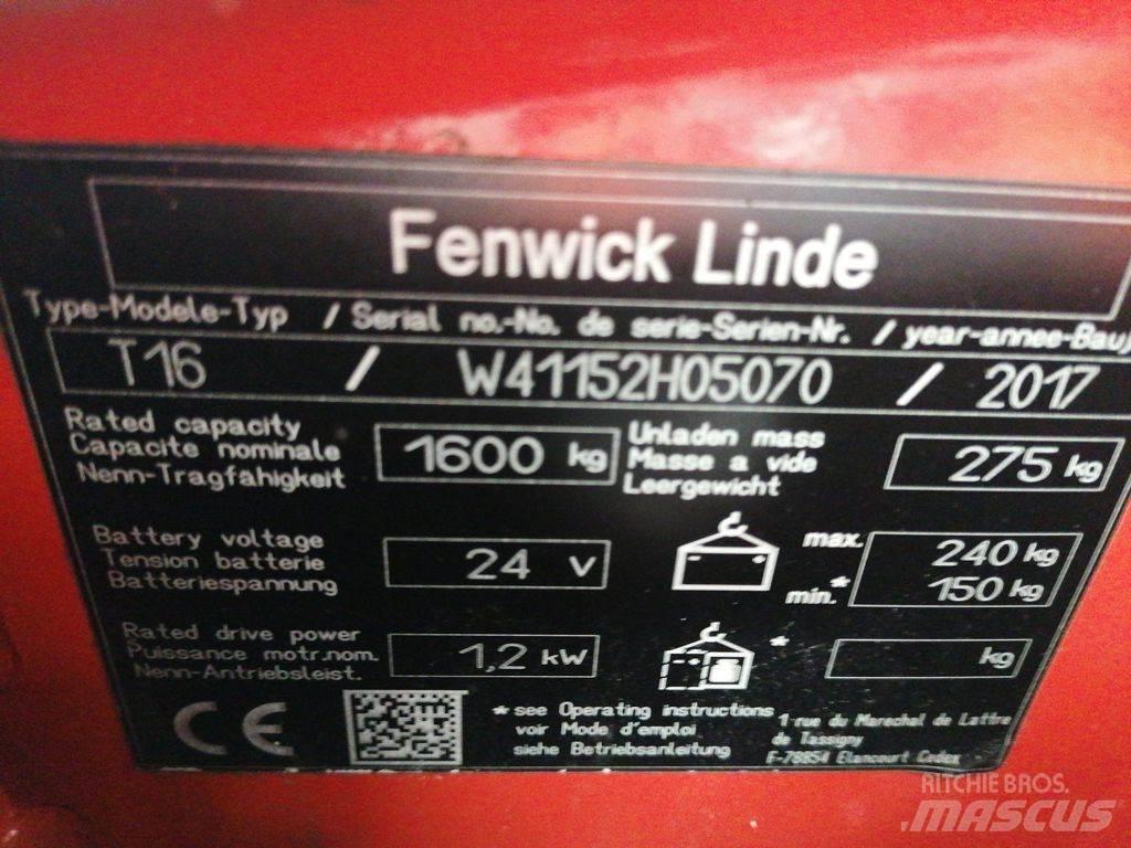 Linde T16 Nisko podizni električni viljuškar