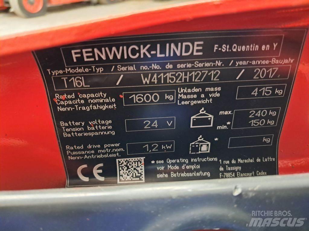 Linde T16L Nisko podizni električni viljuškar