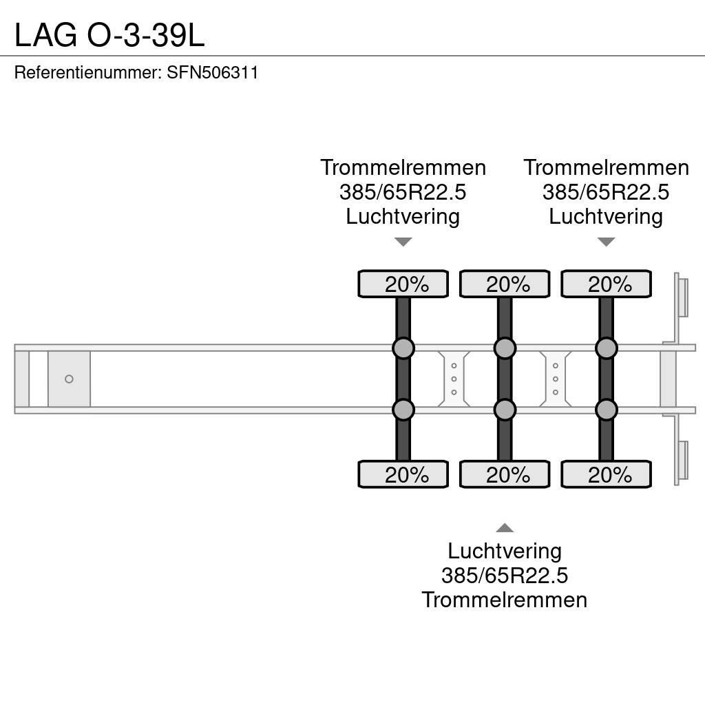 LAG O-3-39L Kontejnerske poluprikolice
