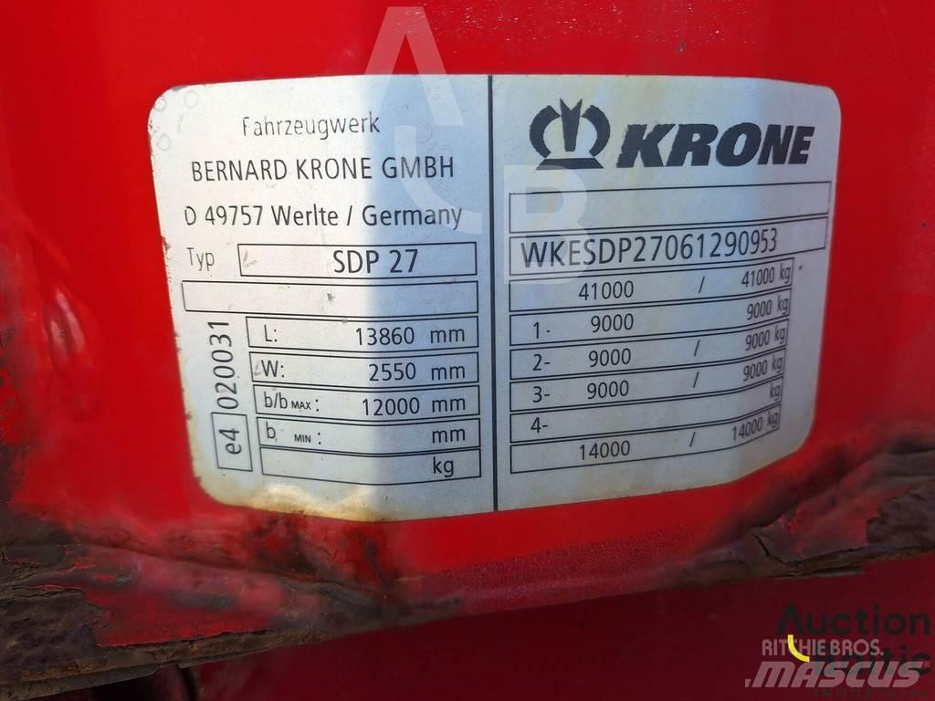 Krone SDP 27 Poluprikolice sa ciradom