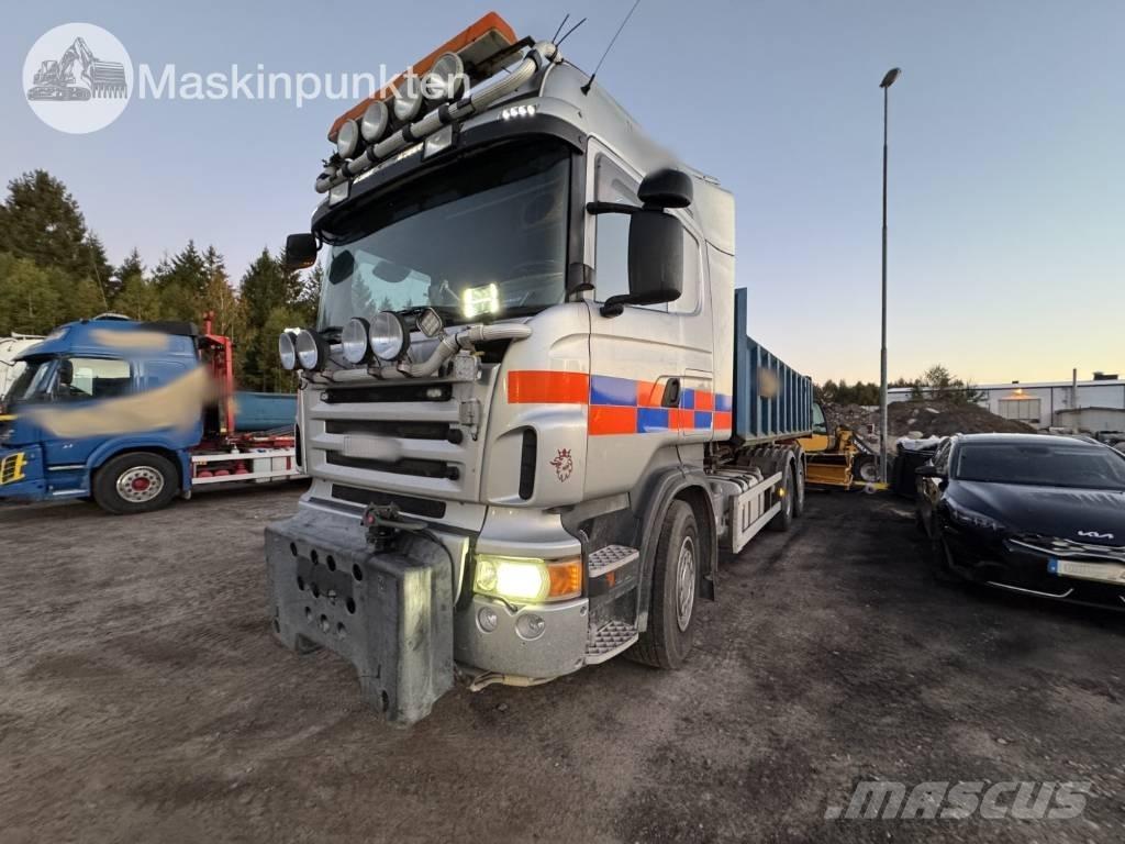 Scania R 480 LB Rol kiper kamioni sa kukom za podizanje tereta