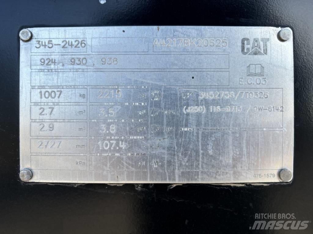 CAT 924 930 938 Ostale komponente za građevinarstvo