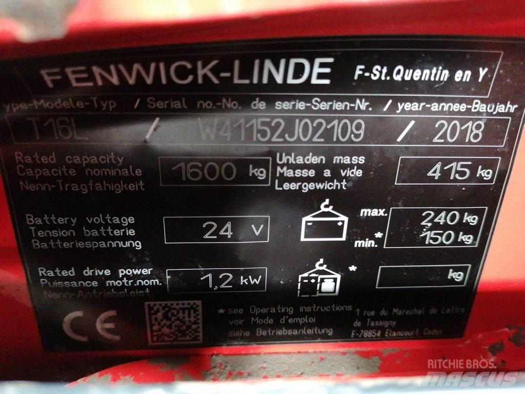 Linde T16L Nisko podizni električni viljuškar