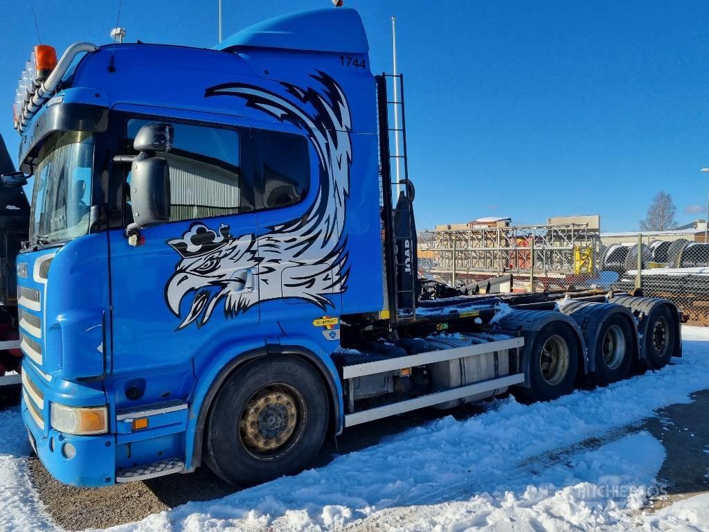 Scania R 500 LB 8X4 Rol kiper kamioni sa kukom za podizanje tereta