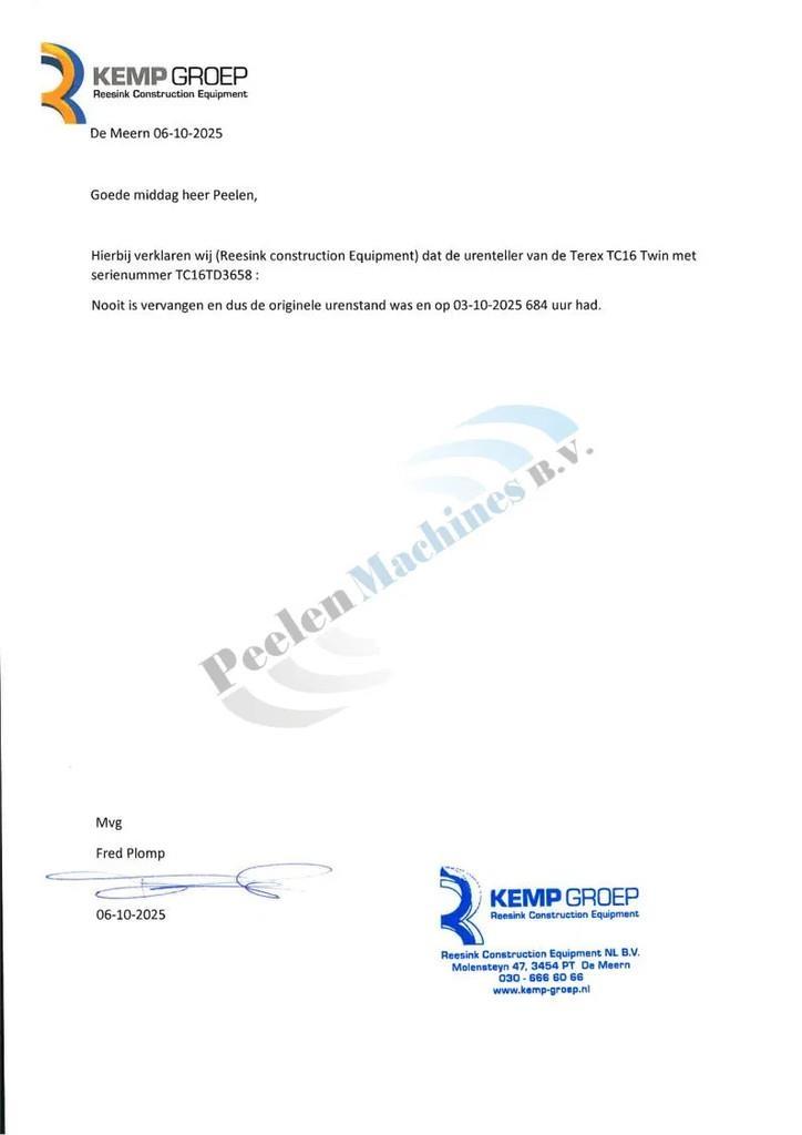 Terex TC16 Mini bageri < 7t