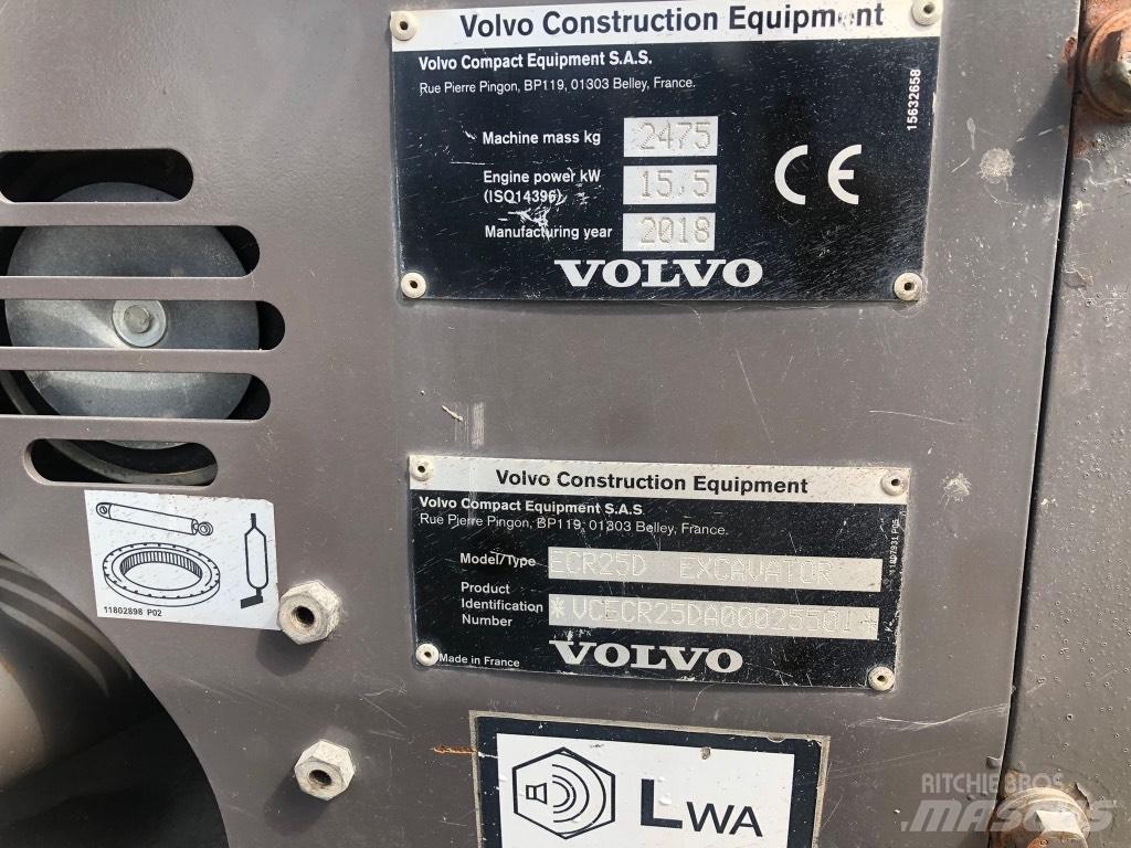 Volvo ECR 25 D Mini bageri < 7t