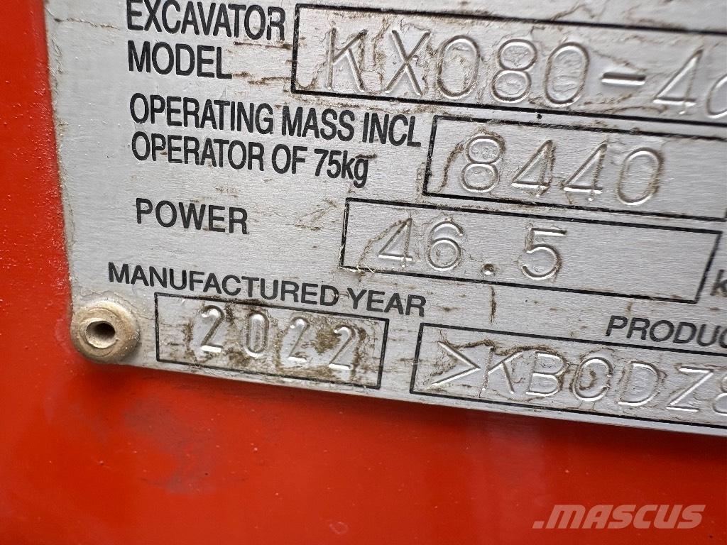 Kubota KX 080 Midi bageri 7t – 12t