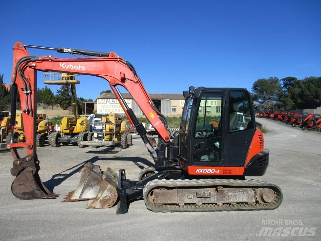 Kubota KX 080-4 Midi bageri 7t – 12t