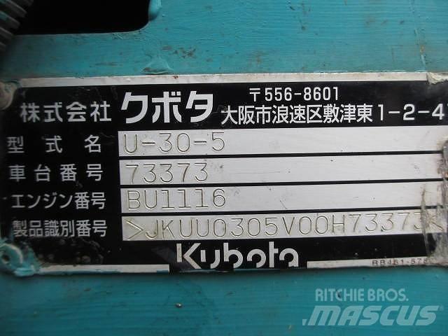 Kubota U 30-5 Mini bageri < 7t