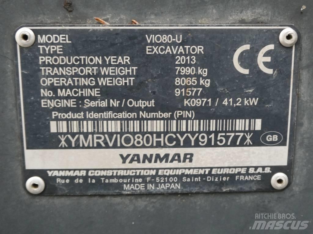 Yanmar Vio 80 U Midi bageri 7t – 12t