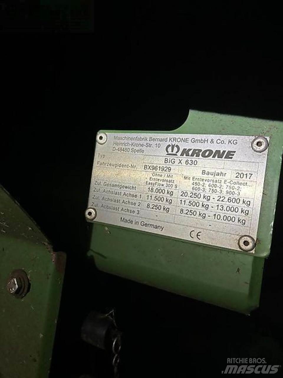 Krone big x 630 Mašine za stočnu hranu sa sopstvenim pogonom