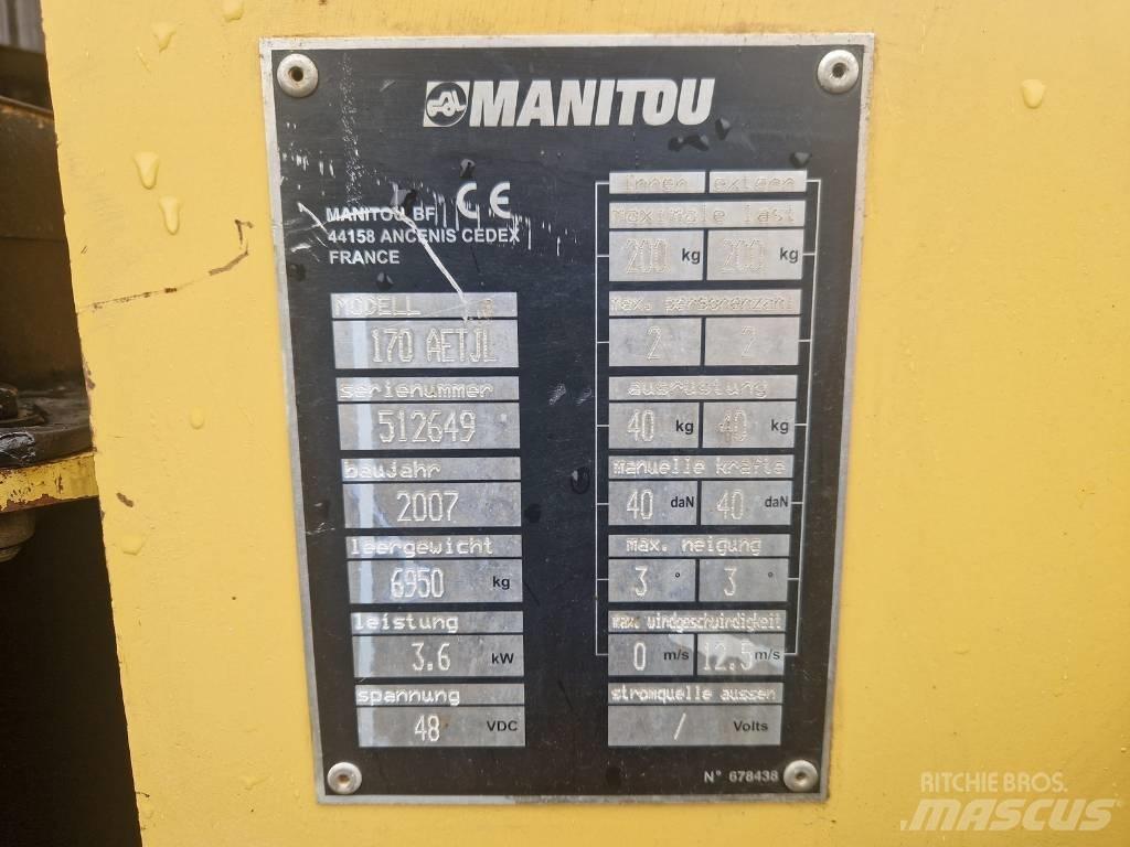 Manitou 170AETJL Zglobne podizne platforme