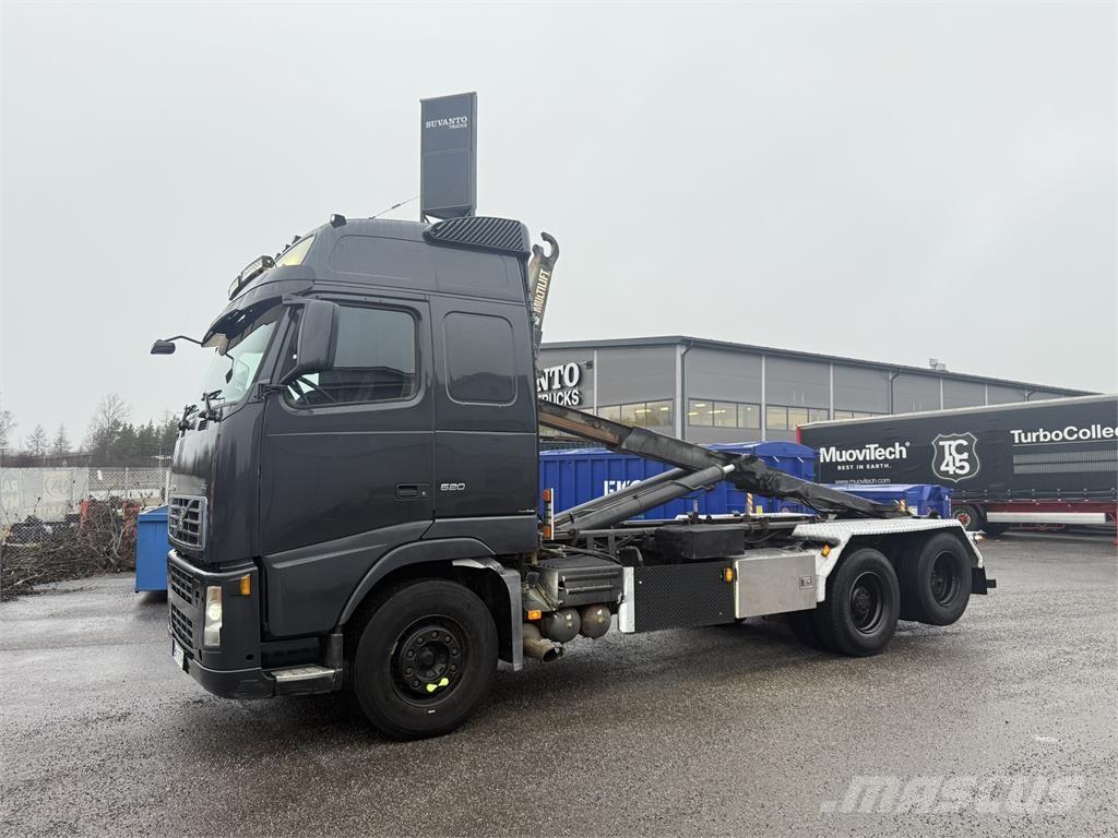 Volvo FH 520 6X2 Rol kiper kamioni sa kukom za podizanje tereta