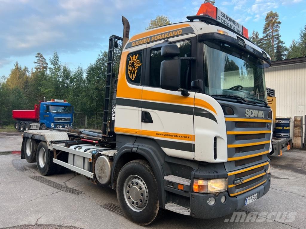 Scania R 500 Rol kiper kamioni sa kukom za podizanje tereta
