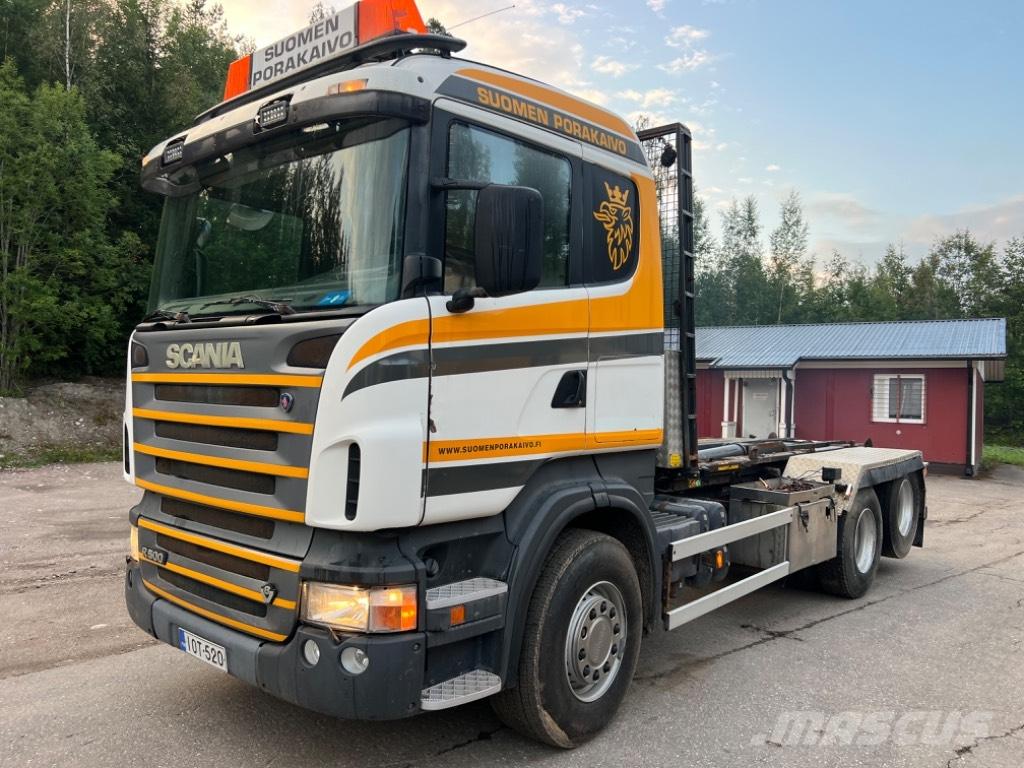 Scania R 500 Rol kiper kamioni sa kukom za podizanje tereta