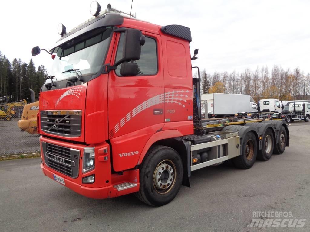 Volvo FH 750 8x4 Rol kiper kamioni sa kukom za podizanje tereta