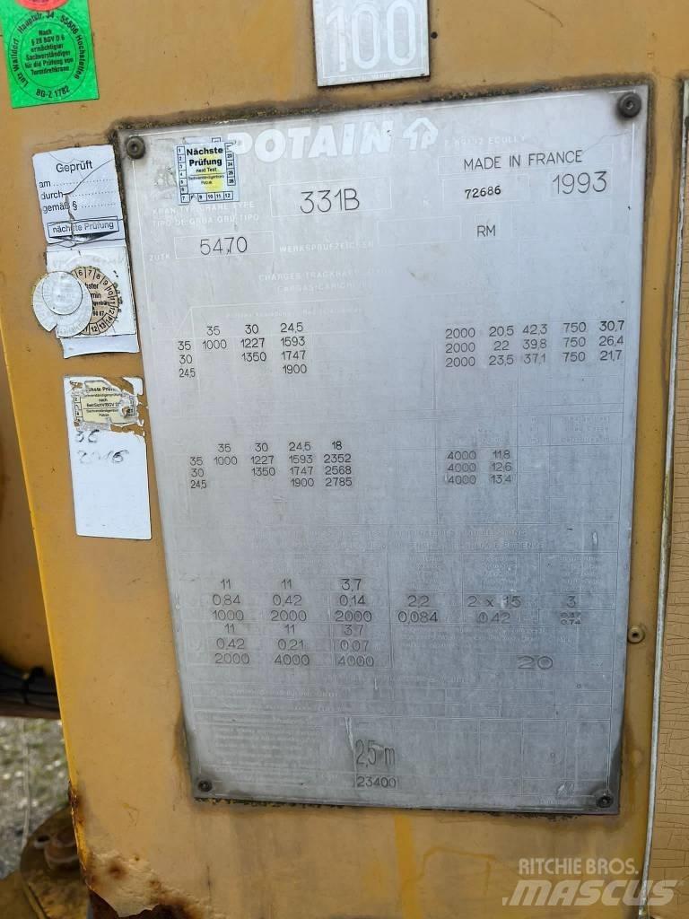 Potain GTMR 331 B Kranovi tornjevi