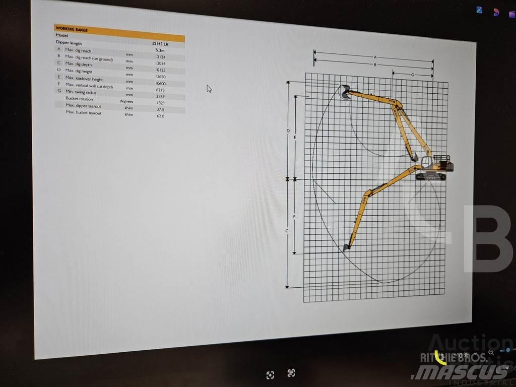 JCB JS 145 LR Bageri guseničari
