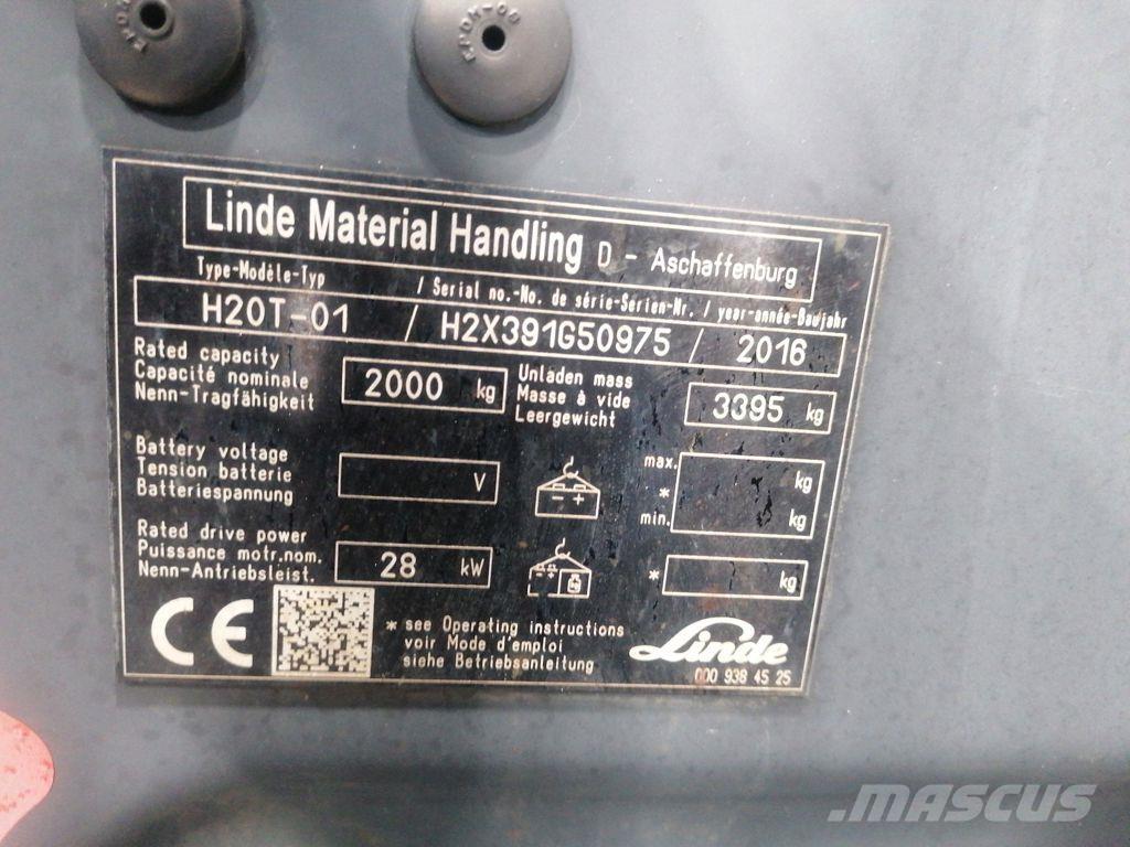 Linde H20T-01 Plinski viljuškari