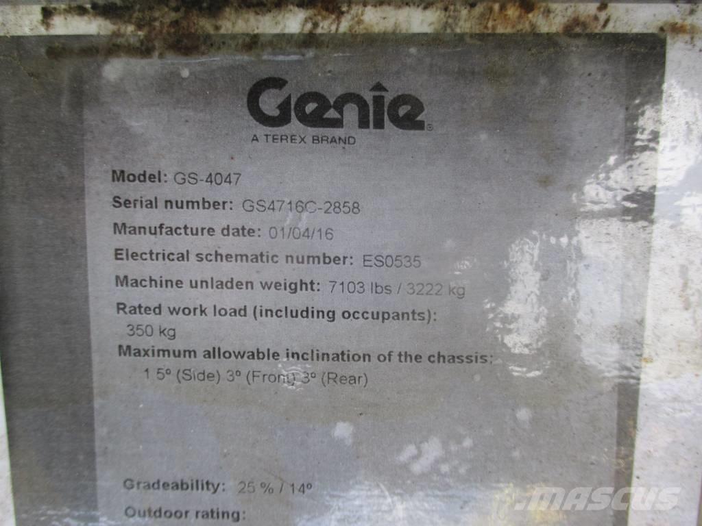 Genie GS 4047 Makazaste platforme