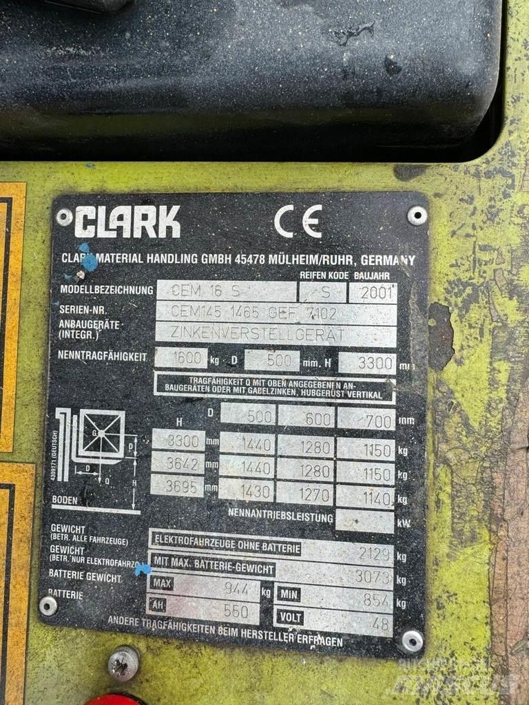 Clark CEM 16S Viljuškari - ostalo