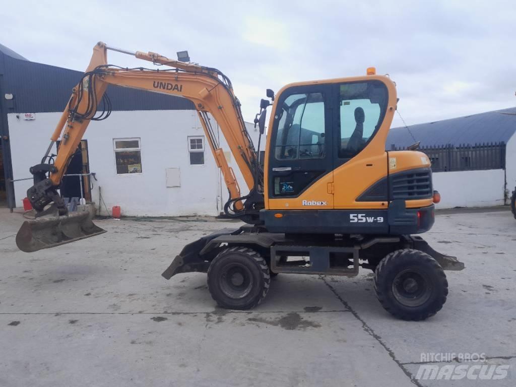 Hyundai R55 W-9 Bageri točkaši