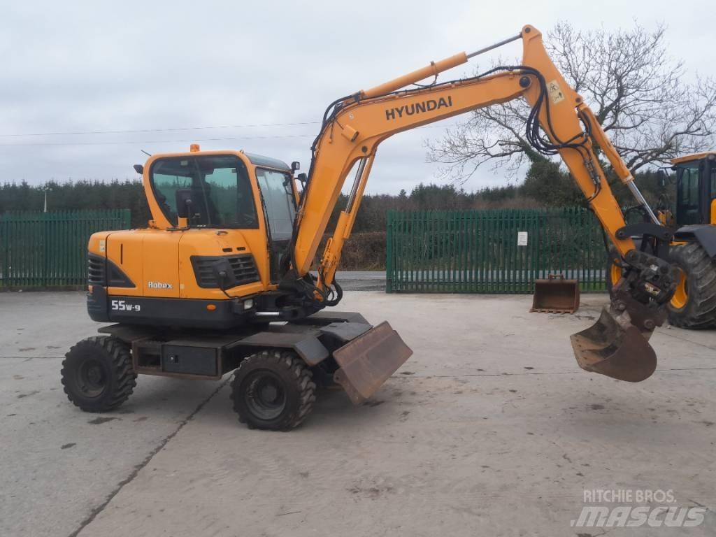 Hyundai R55 W-9 Bageri točkaši