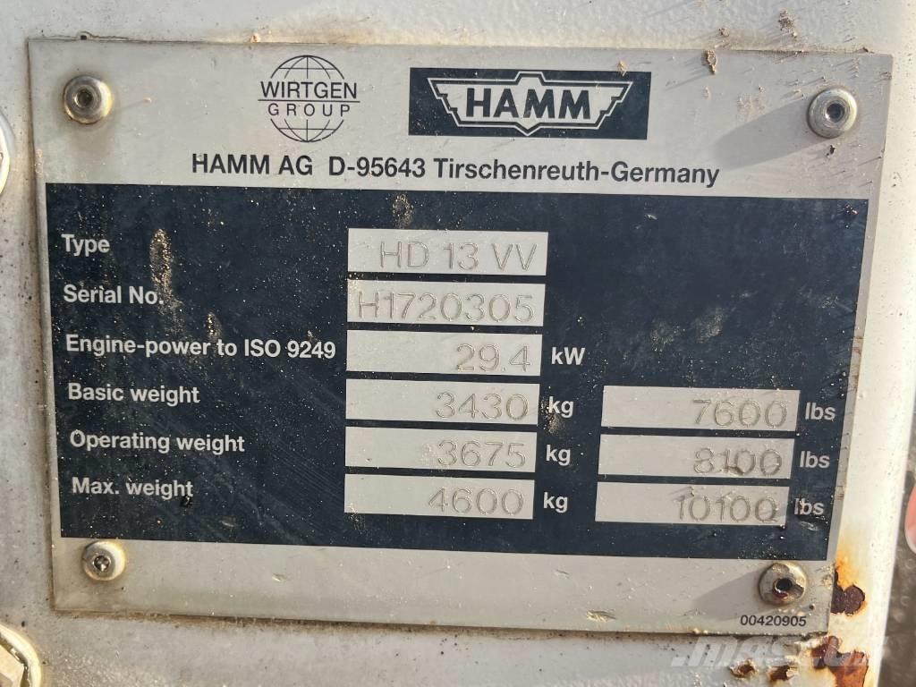 Hamm HD 13 VV Valjci sa duplim bubnjem