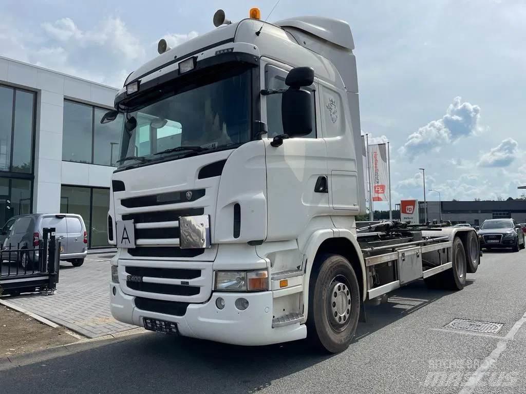 Scania R400 Rol kiper kamioni sa kukom za podizanje tereta