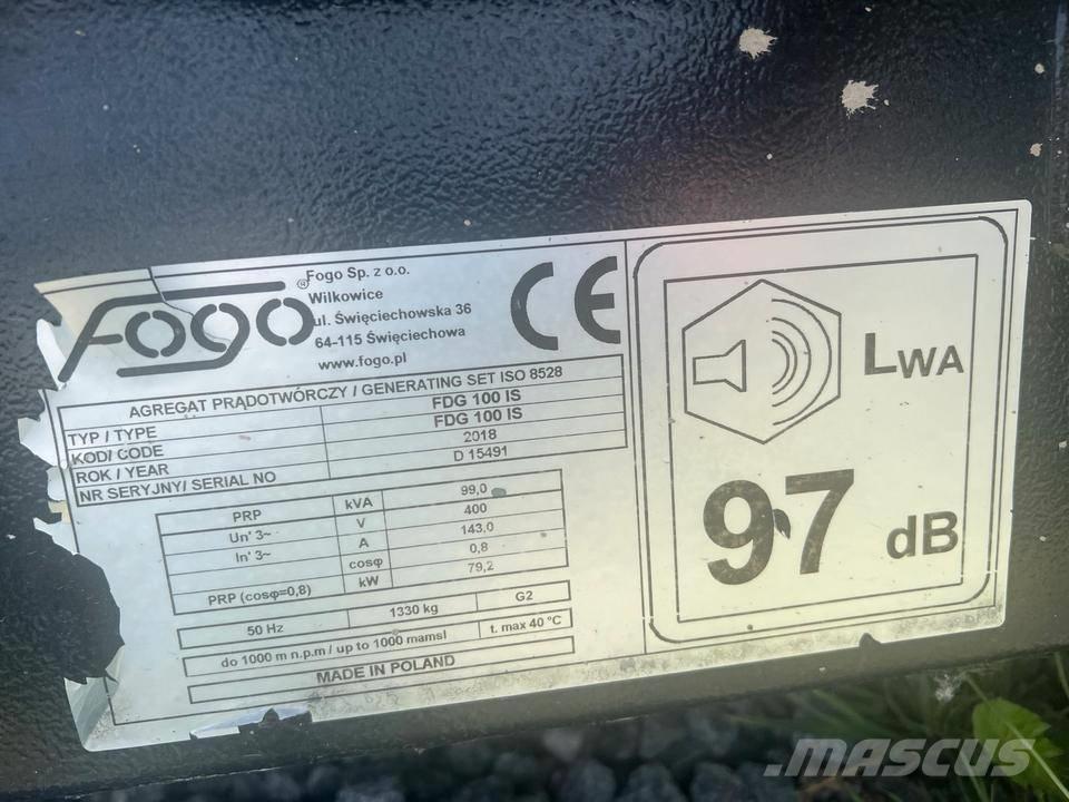 Fogo 100 KVA Dizel generatori