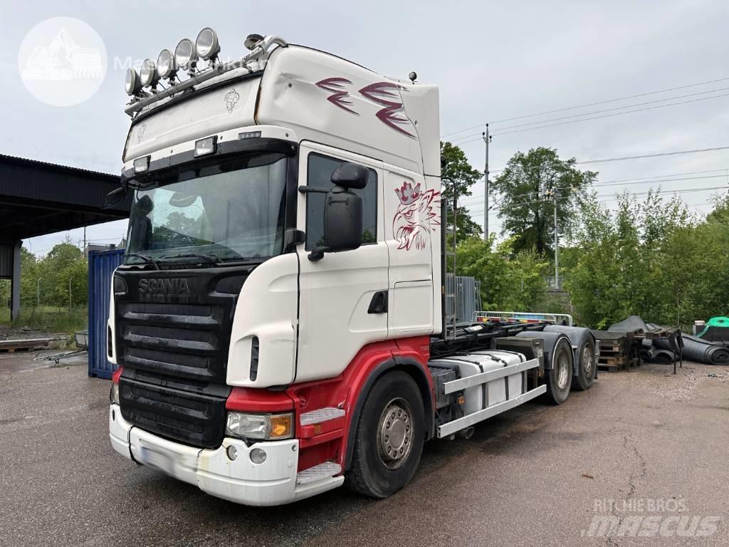 Scania R 480 LB Rol kiper kamioni sa kukom za podizanje tereta