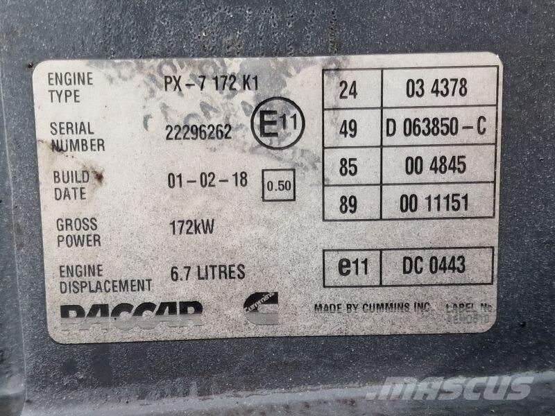 DAF PX-7 172 K1 Kargo motori