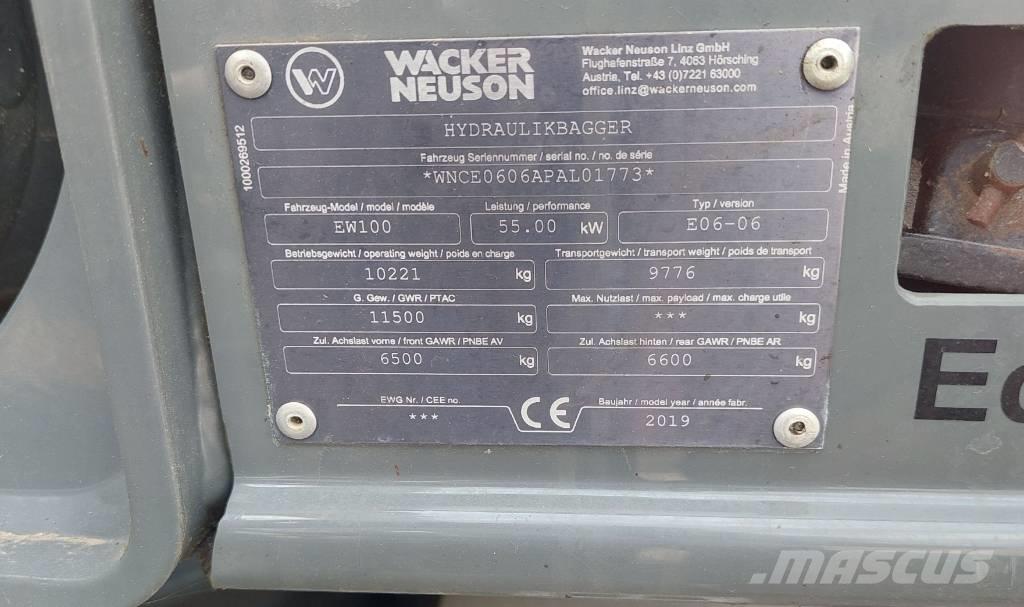 Wacker Neuson EW100 Bageri točkaši