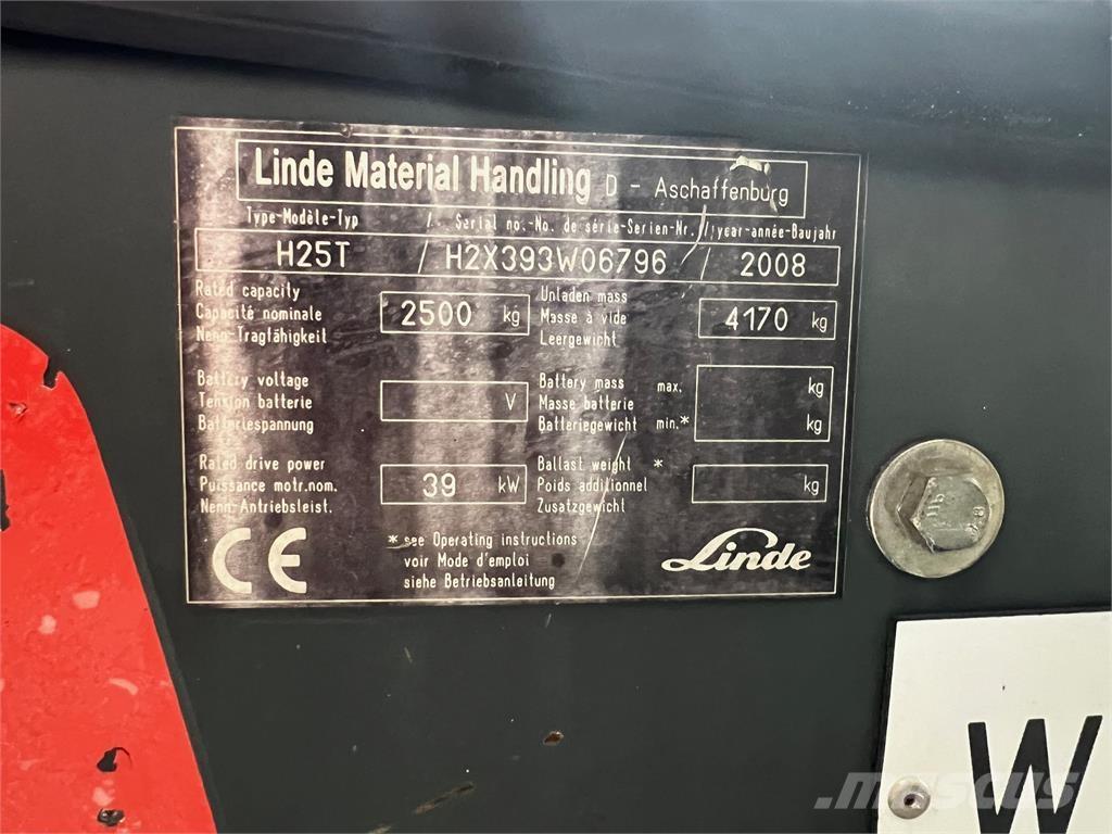 Linde H25T Plinski viljuškari