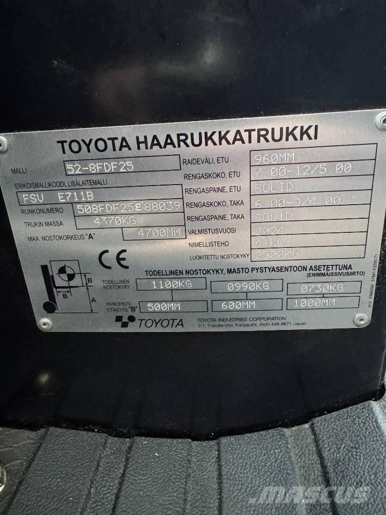 Toyota 52-8 FDF 25 Dizelski viljuškari