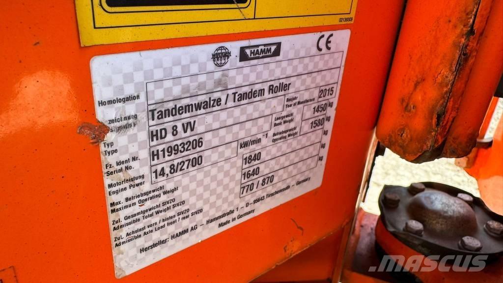 Hamm HD 8 VV Valjci sa duplim bubnjem