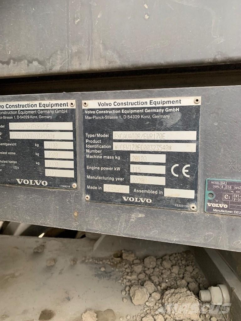 Volvo EWR 170 E Bageri točkaši