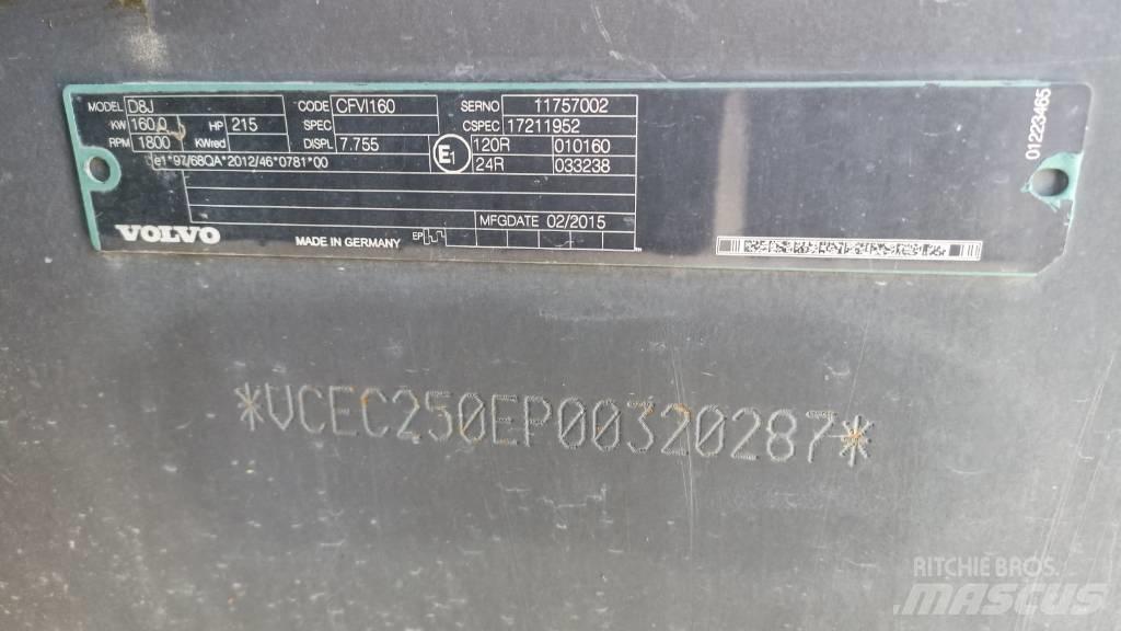 Volvo EC 250 EL Bageri guseničari