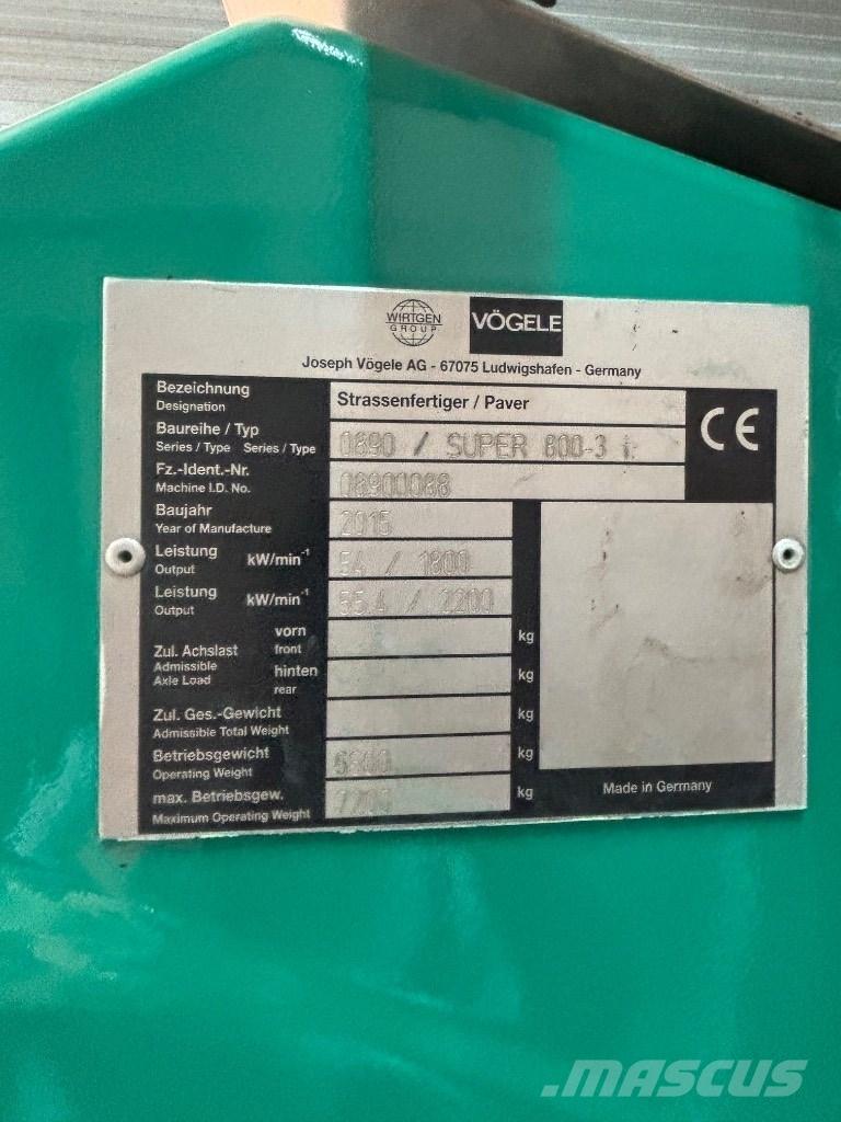 Vögele 800-3i Polovni strugači