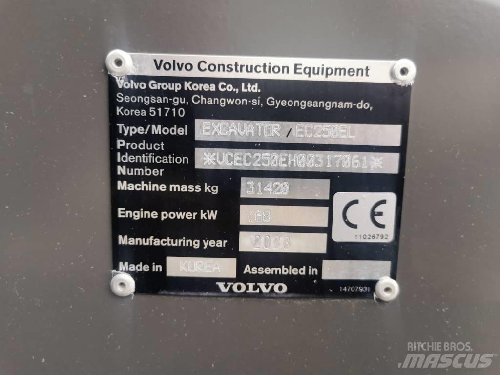 Volvo EC250EL Bageri guseničari
