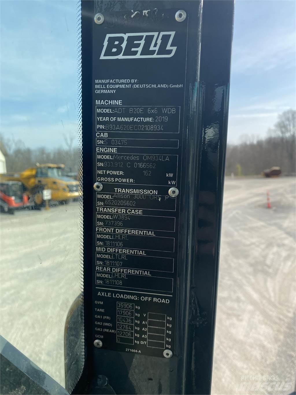 Bell B20E Zglobni damperi