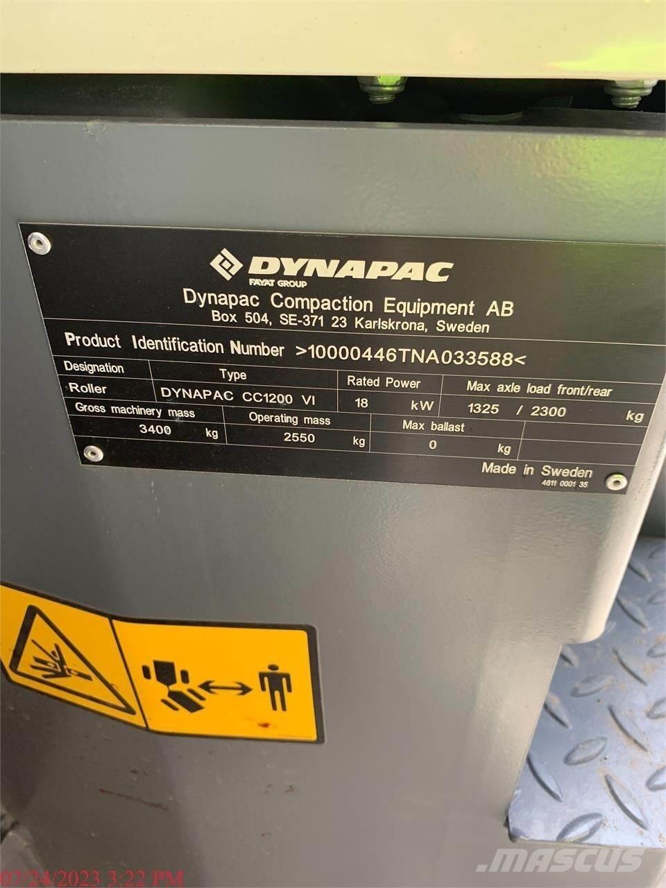 Dynapac CC1200 VI Valjci sa duplim bubnjem
