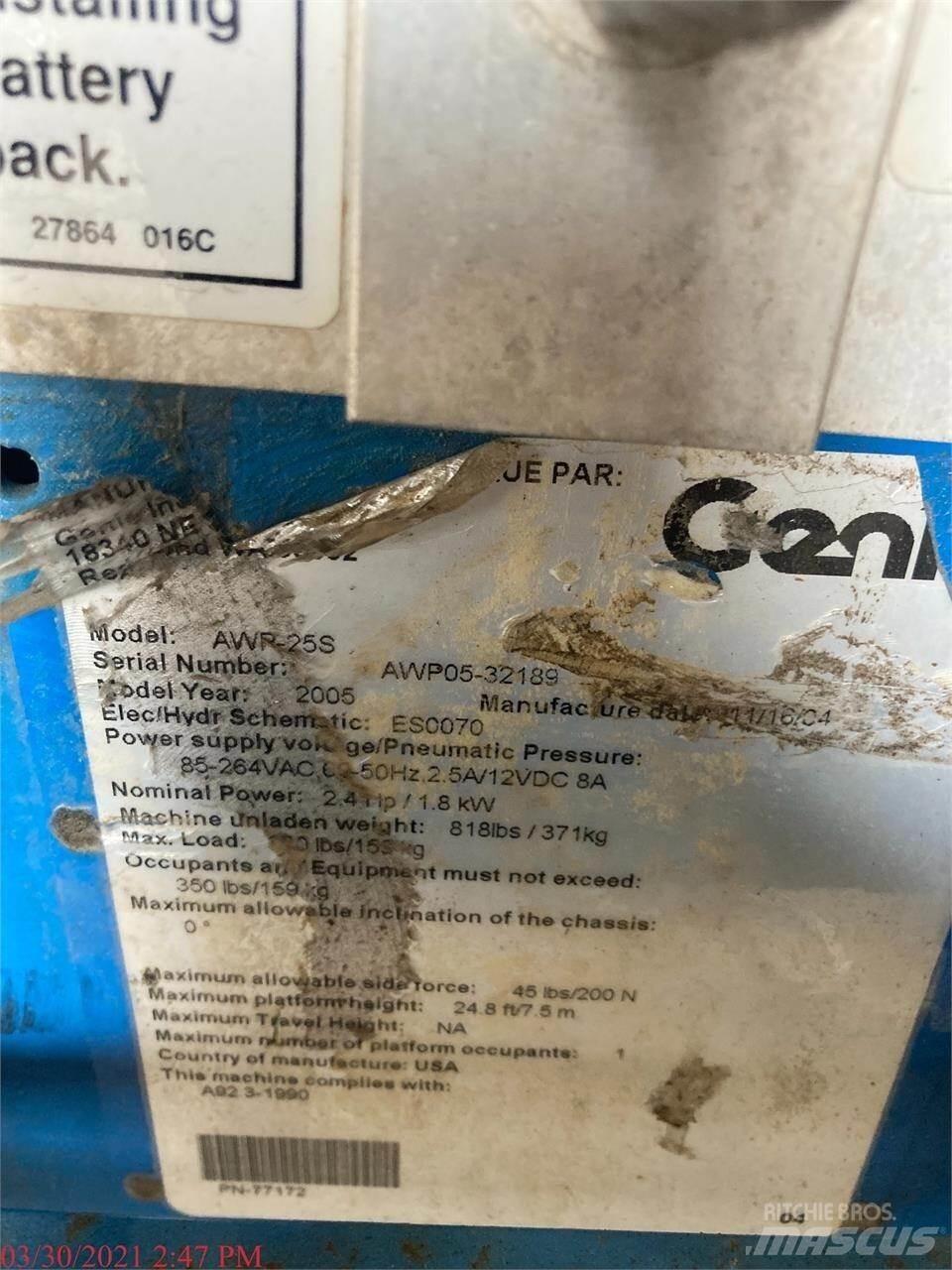 Genie AWP25S Jarbolne penjajuće platforme