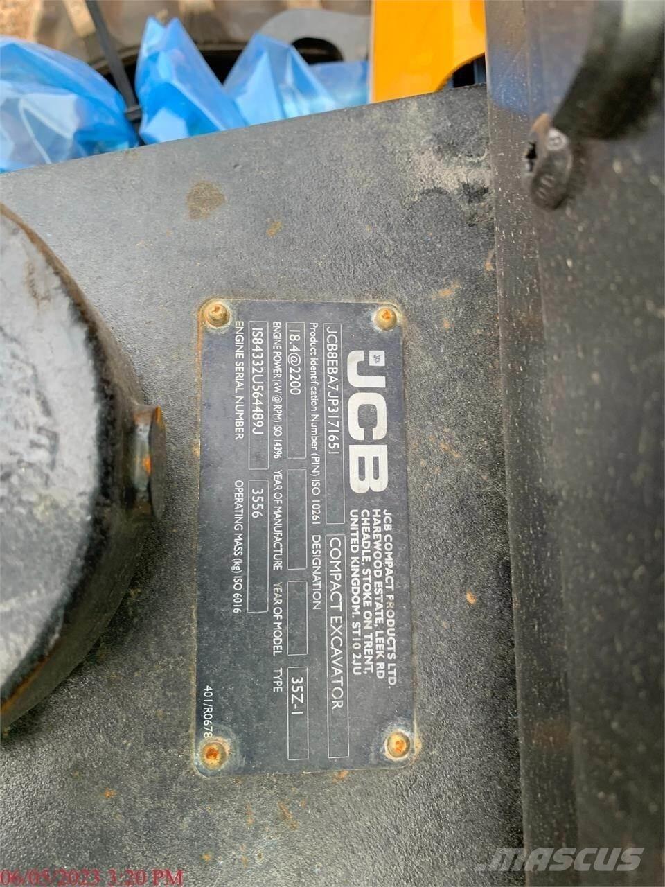 JCB 35Z-1 Mini bageri < 7t