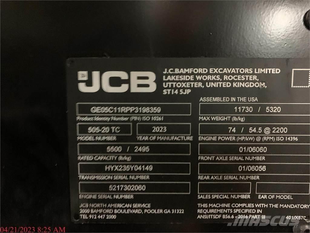 JCB 505-20TC Teleskopski viljuškari