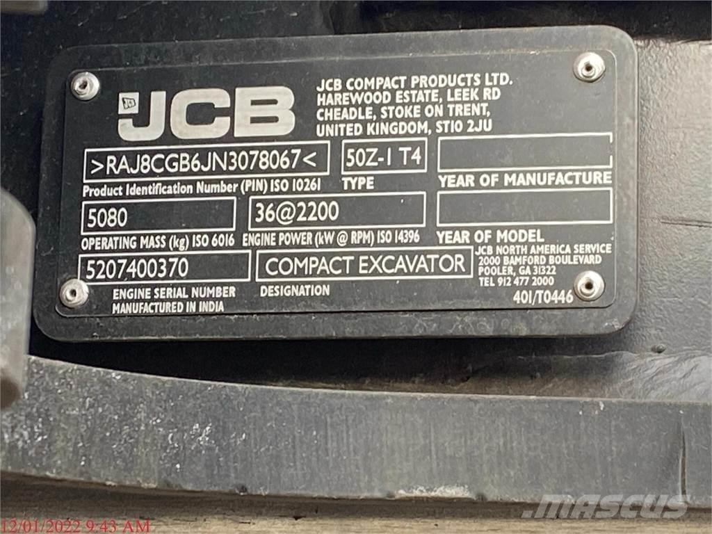 JCB 50Z-1 Mini bageri < 7t
