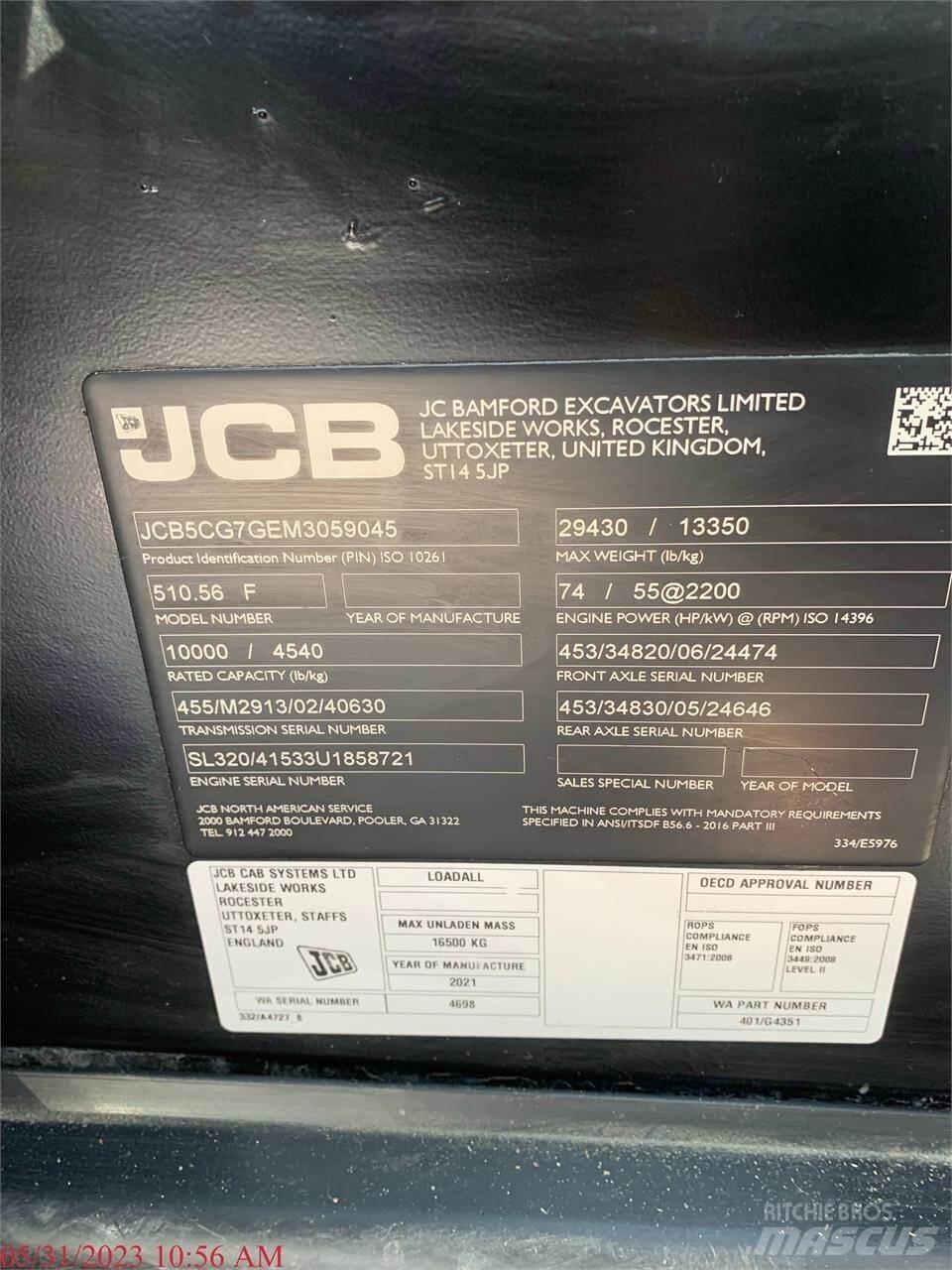JCB 510-56 Teleskopski viljuškari