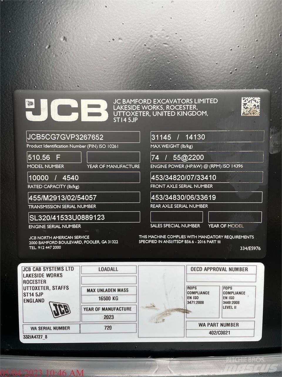 JCB 510-56 Teleskopski viljuškari